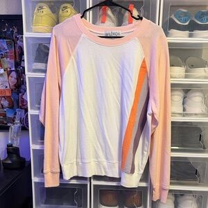 Wildfox Pastel Pink and Orange Sweatshirt